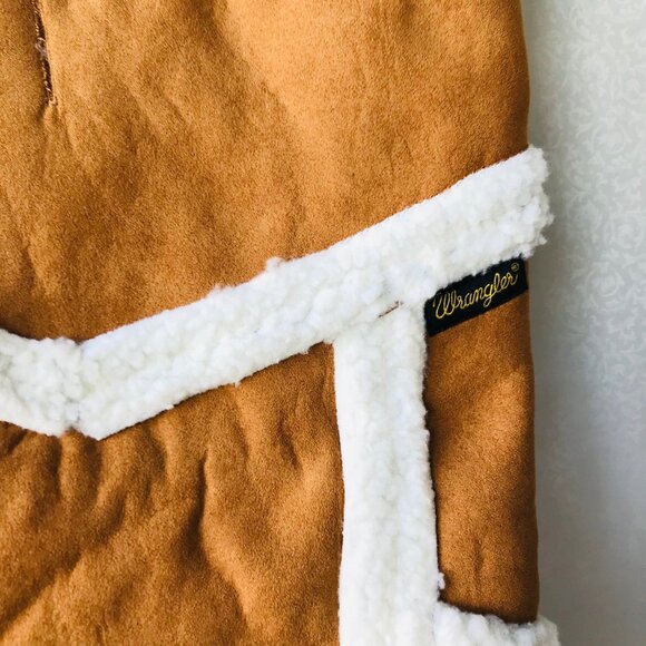 Wrangler Faux Suede - look exterior and Sherpa Dog Jacket  Size : L - Picture 4 of 8